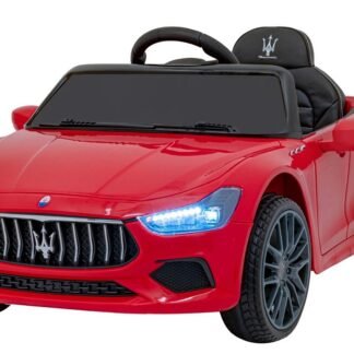VENTA Coche eléctrico niños 12v, Maserati Little Ghibli, rojo, rc, Full option, INDA359-RA-SL631B.CR
